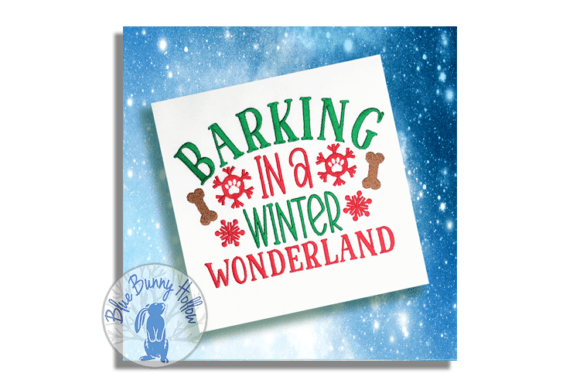Barking in a Winter Wonderland Embroidery Review