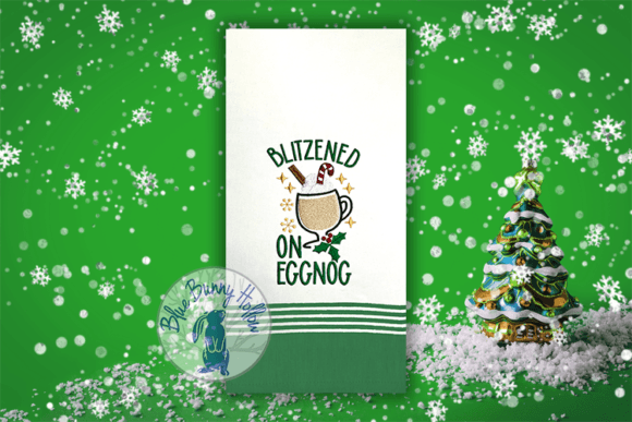 Blitzened on Eggnog Embroidery Review