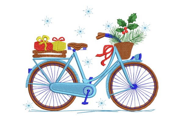 Christmas Bicycle Embroidery Review
