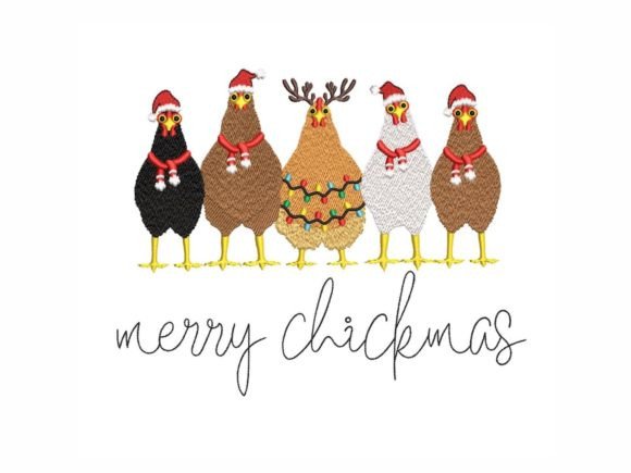 Christmas Chickens Embroidery Review
