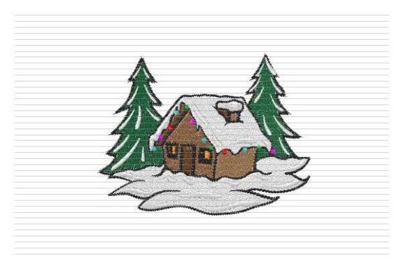 Christmas Log Cabin Embroidery Design Review