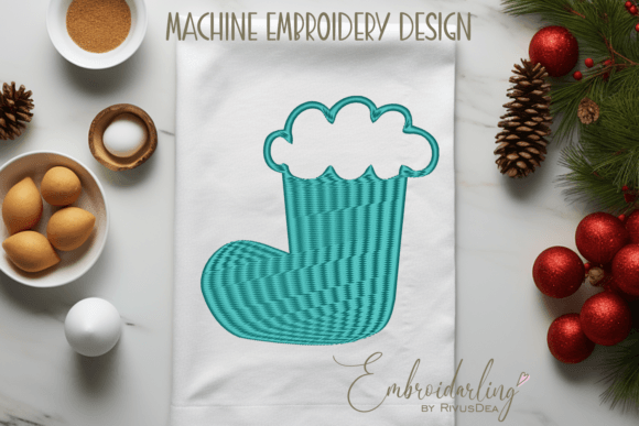 Christmas Santa's Boot Embroidery Design Review