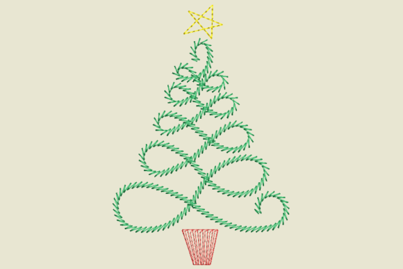 Christmas Tree Card Embroidery Review