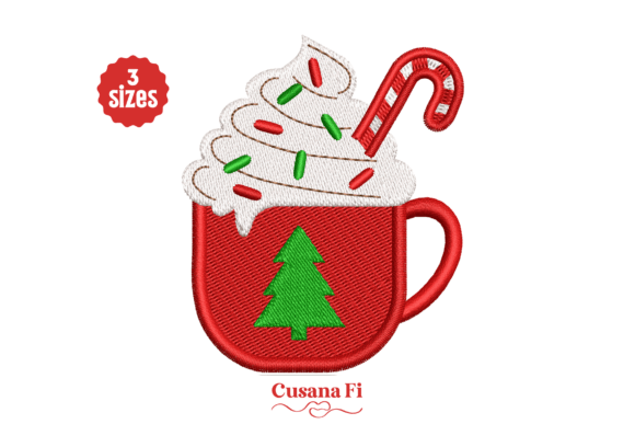 Christmas Tree Hot Chocolate Mug Embroidery Review