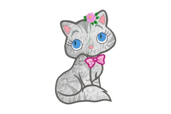 Cute Kitty Girl Applique Review