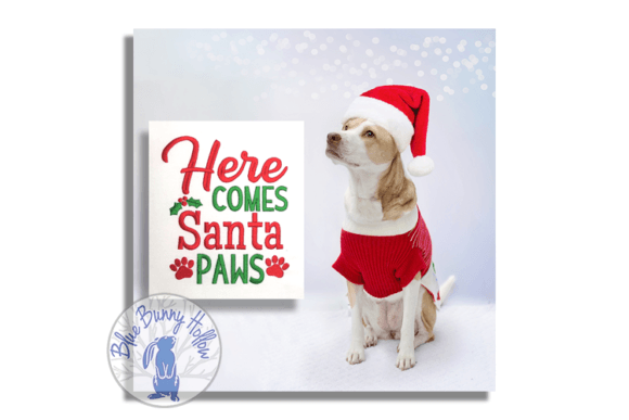 Here Comes Santa Paws Embroidery Review