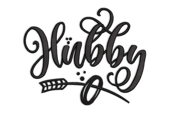 Hubby: A Whimsical Embroidery Design for Personalized Gifts