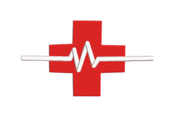 Medical Cross with Heartbeat Embroidery Review