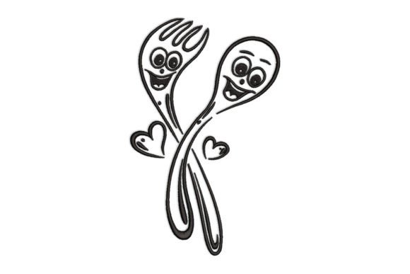 Spoon and Fork with Hearts Embroidery Review