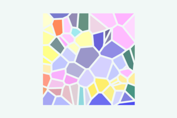 Square Mosaik Pattern Review for Business Embroidery