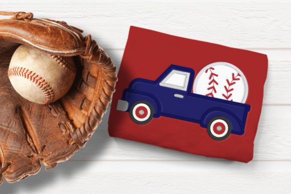 Vintage Truck with Baseball Applique Review
