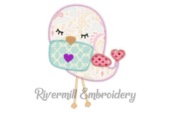 Zig Zag Applique Love Bird Embroidery Review